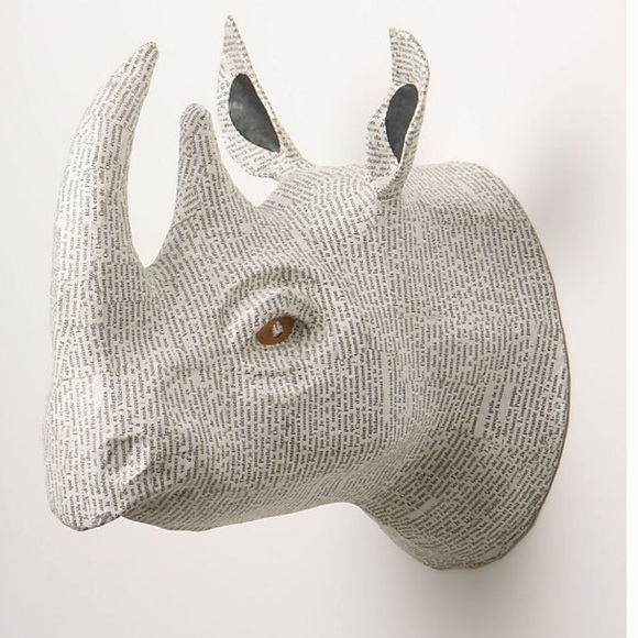 Anthropologie Other - Anthropologie Savannah Story Rhino Bust